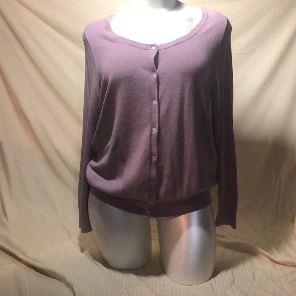 Light mauve button down cardigan